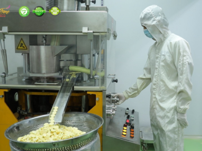 Quy trình sản xuất dạng sủi tại Gotime Eco