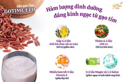 Sữa gạo tím thảo dược gotime eco