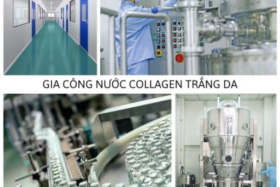 Gia công thực phẩm bổ sung nước Collagen trắng da quy trình khép kín